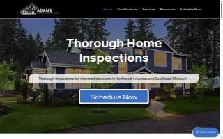 Adams Home Inspections of Helena-West Helena website
