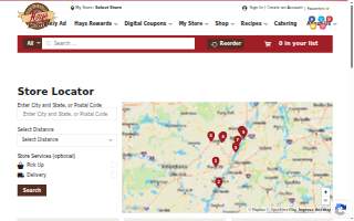 Hays Supermarket website