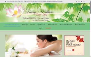 Living Wellness Day Spa website