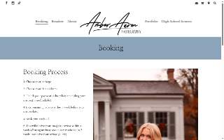 Amber Aaron photography website