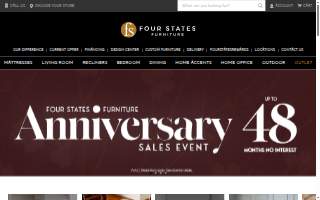 Four States Furniture website