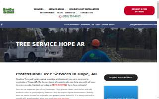 Hawkins Tree and Landscaping website