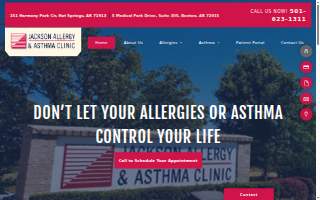 Jackson Allergy & Asthma Clinic - Hot Springs of Hope website