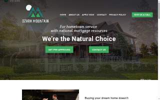 Ozark Mountain Mortgage of Hope website