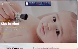 Premier Central Pediatrics website