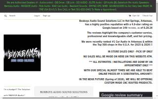 Boxboys Audio Sound Solutions LLC website
