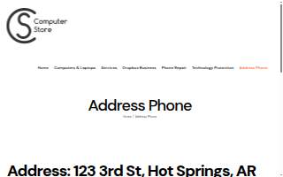 Computer Store website