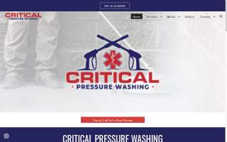 Critical Pressure Washing website