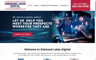 Diamond Lakes Digital website