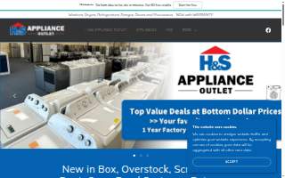 H&S Appliance Outlet website
