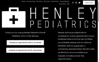 Henley Pediatrics website