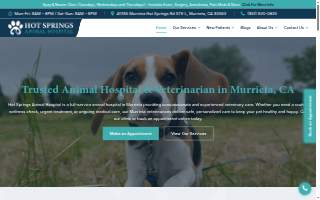 Hot Springs Animal Hospital website
