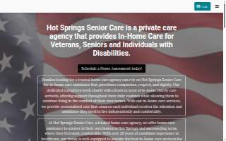 Hot Springs Senior Care website