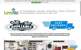Level Up Appliances & More website