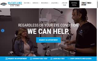 McFarland Eye Care - Hot Springs website