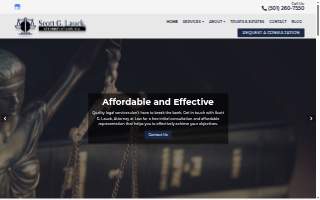 Scott G. Lauck, Attorney at Law website