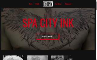 Spa City Ink website