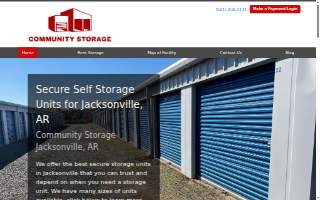 Community Storage Arkansas website