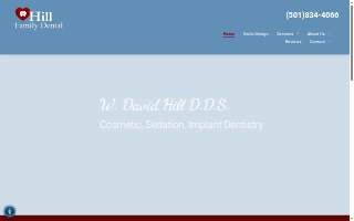 Hill Family Dental website