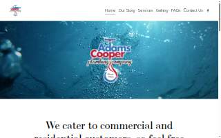 Adams & Cooper Plumbing Company website