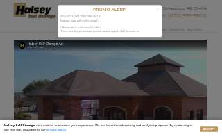 Halsey Self Storage website