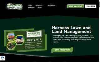 Harness Lawn and Land Management website