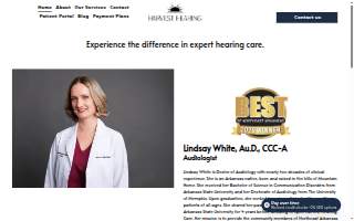 Harvest Hearing Care website