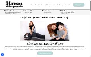 Haven Chiropractic website