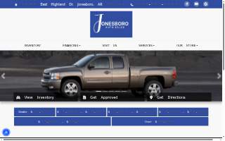Jonesboro Auto Sales website