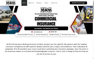 M & M Insurance Agency website