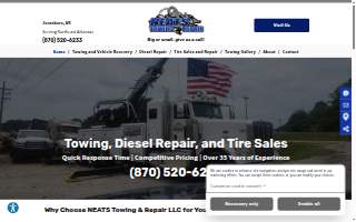 NEATS Towing & Repair LLC website