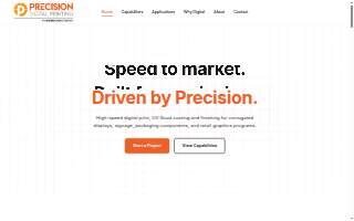 Precision Digital Printing website