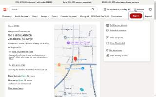 Walgreens Pharmacy website