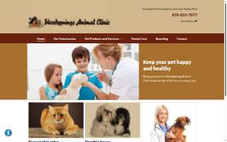 Woodsprings Animal Clinic website