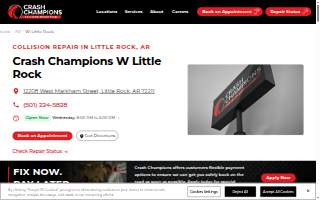 Crash Champions Collision Repair West Little Rock website