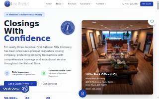First National Title Company website
