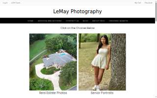 LeMay Photography Studio website
