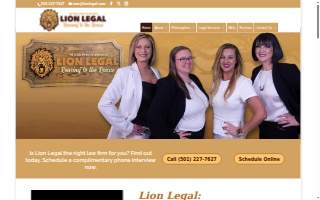 Lion Legal of Little Rock website