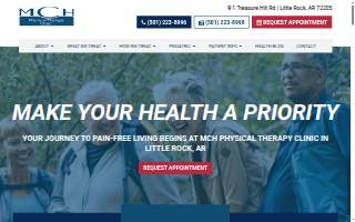 MCH Physical Therapy Clinic website