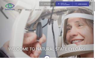 Natural State Eyecare website