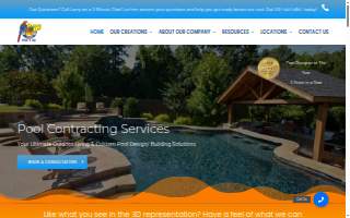 Parrot Bay Pools website