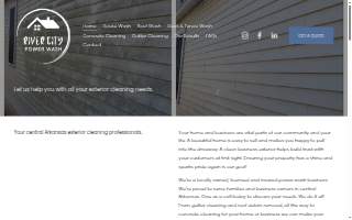 River City Power Wash website