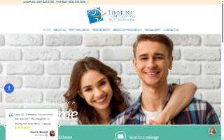 Timmons Orthodontics of Little Rock website