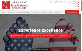 Arkansas Foot & Ankle Specialists of Lowell website