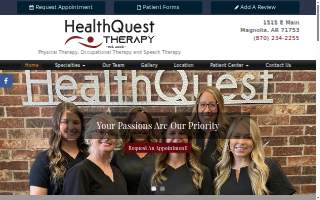 HealthQuest Therapy website