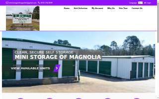 Mini Storage of Magnolia website