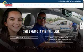 A 1 Thompson Driving School of Maumelle website