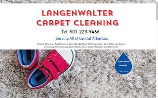 Langenwalter Carpet Cleaning Water Restoration website