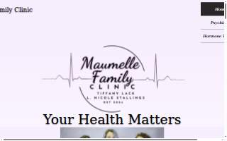 Maumelle Family Clinic website
