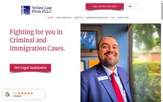 Tellez Law Firm PLLC of Maumelle website
